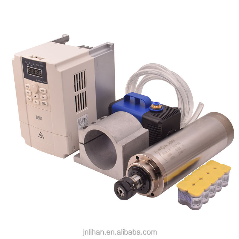 2.2Kw Water Cooled Spindle Kit Vfd - GDZ 2.2KW 220V Su Soğutmalı CNC