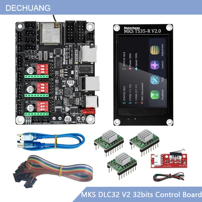 Grbl 32 Bit Control Board Offline Display - MKS DLC32 V2 GRBL Çevrimdışı Wifi