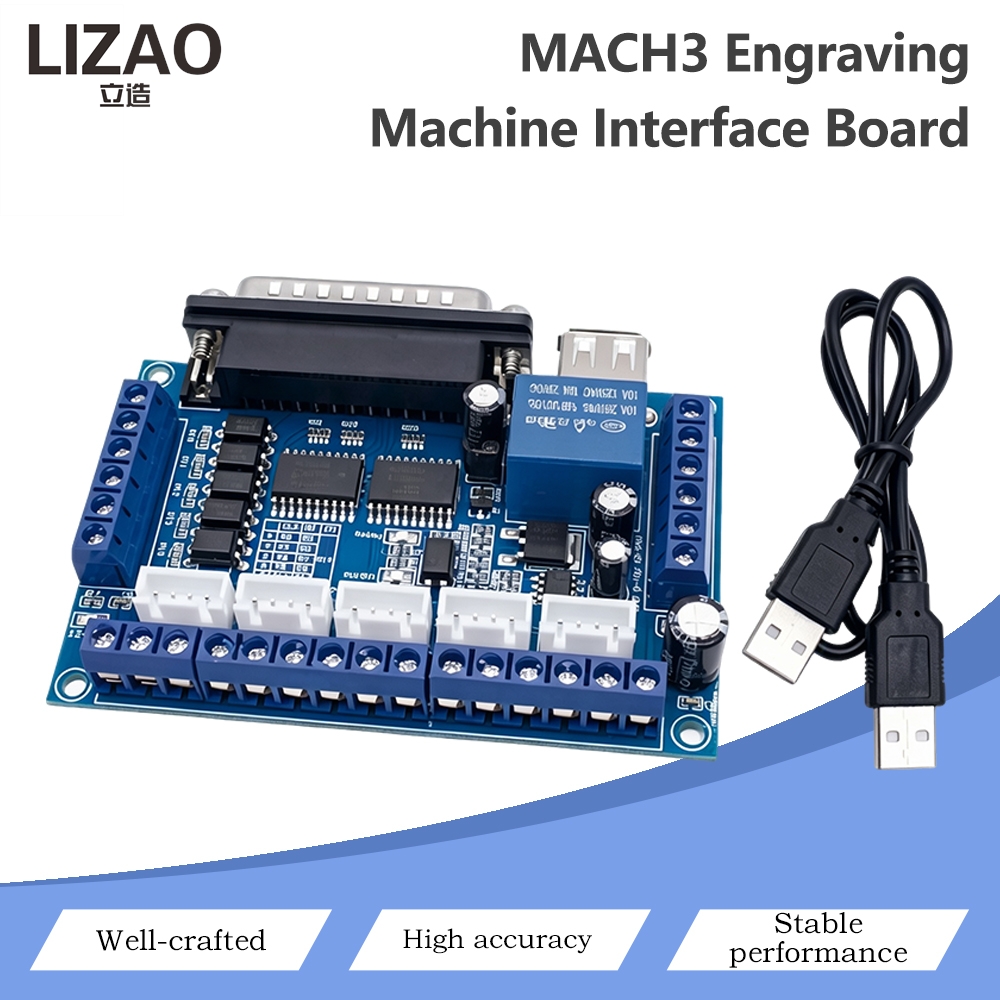 5 Axis Cnc Breakout Board Interface Mach3 - MACH3 CNC Breakout Board 5 Eksen