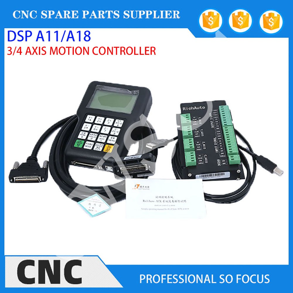 3 eksenli 4 eksenli CNC takım  - Richauto A11 Dsp Controller 3 Axis incelemesi ve fiyatı