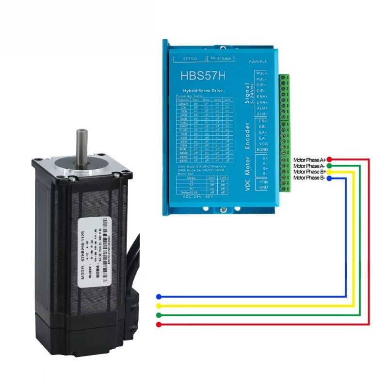 HLTNC 57 Nema23 57HS112mm 2 Fa - Nema 23 Closed Loop Stepper Motor Driver Kit incelemesi ve fiyatı
