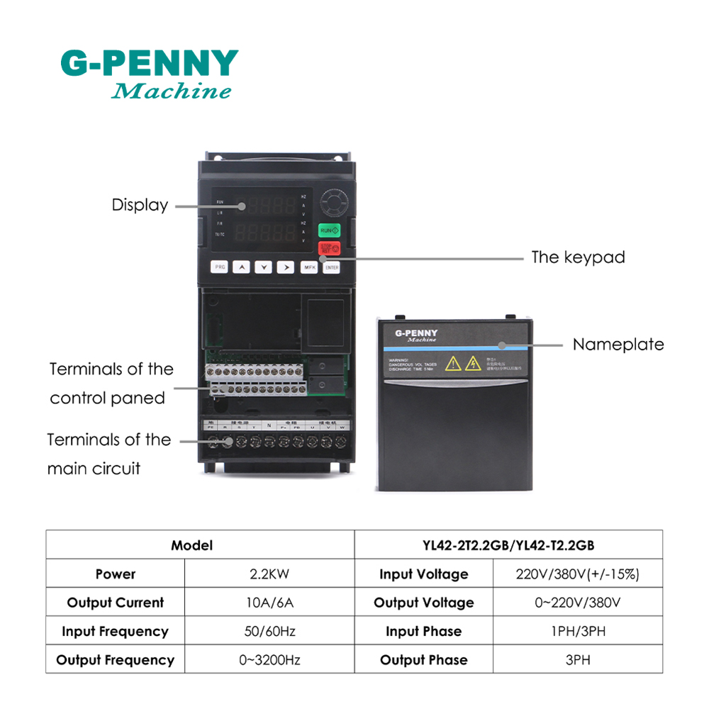 G-PENNY 2,2 kW ER20 Su Soğutma - 2.2Kw Water Cooled Spindle Kit Vfd incelemesi ve fiyatı