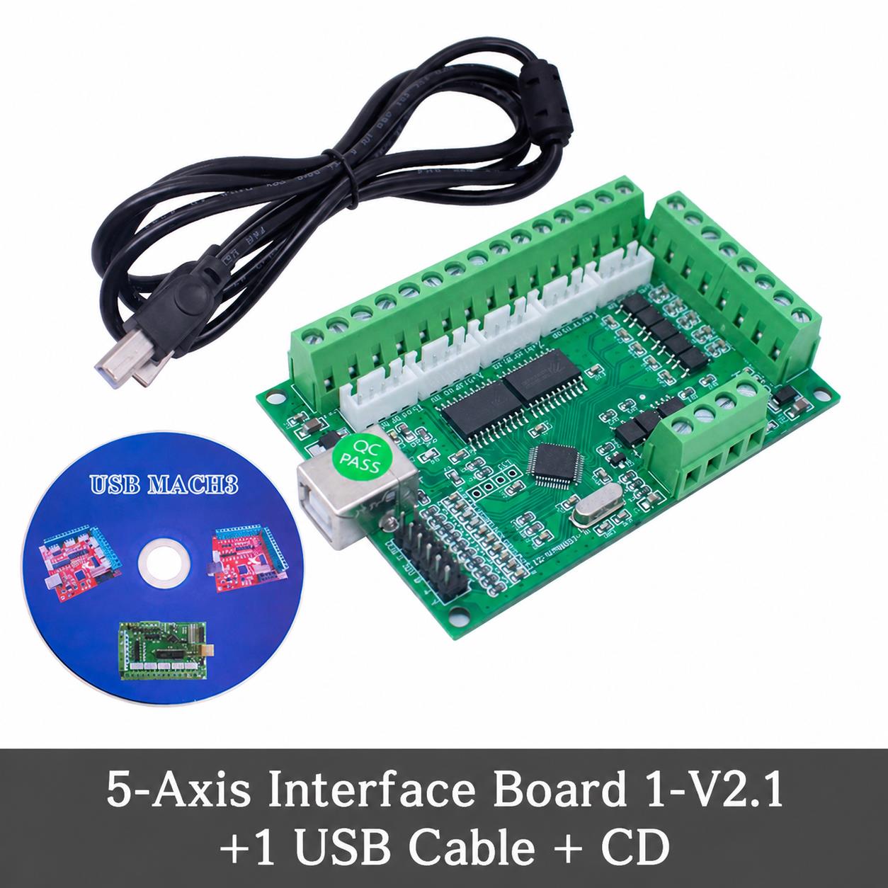 CNC MACH3 5 Eksen Sürücü Kartı - 5 Axis Cnc Breakout Board Interface Mach3 incelemesi ve fiyatı